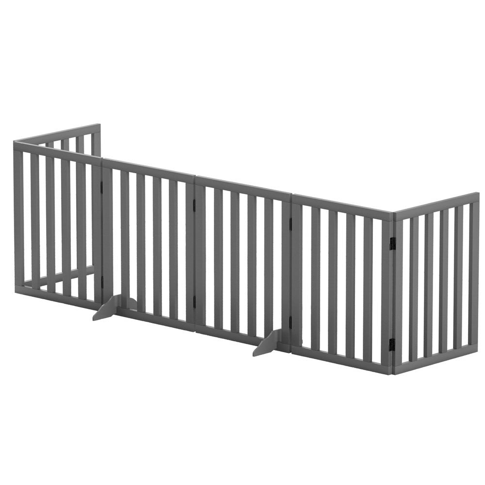 i.Pet Dog Playpen Enclosure 6 Panel Pet Fence Wooden Play Pen-Pet Care > Dog Supplies > Dog Playpens &amp; Gates-PEROZ Accessories
