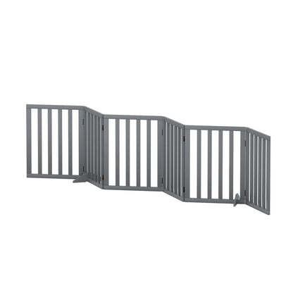 i.Pet Dog Playpen Enclosure 6 Panel Pet Fence Wooden Play Pen-Pet Care > Dog Supplies > Dog Playpens &amp; Gates-PEROZ Accessories