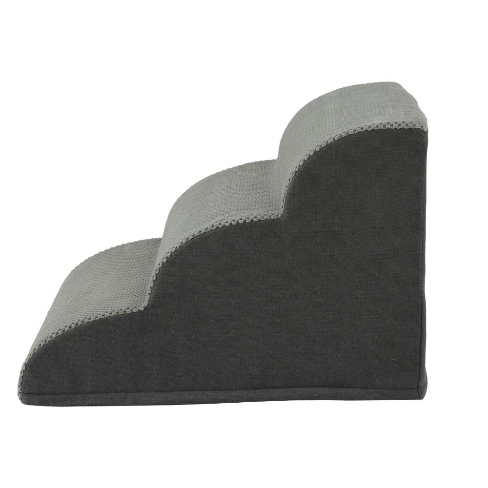i.Pet Dog Ramp Steps Foam 3 Tier Pet Stairs For Bed Sofa Car Portable Indoor-Pet Care > Dog Supplies > Dog Steps &amp; Ramps-PEROZ Accessories