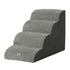 i.Pet Dog Ramp Steps Foam 4 Tier Pet Stairs For Bed Sofa Car Portable Indoor-Pet Care > Dog Supplies > Dog Steps & Ramps-PEROZ Accessories