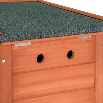 i.Pet Outdoor Cat House Rabbit Hutch Wooden Shelter Indoor Cat House Outdoor Condo Small Enclosure-Pet Care > Coops &amp; Hutches > Small Animal Habitats &amp; Cages-PEROZ Accessories