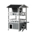 i.Pet Outdoor Cat House Shelter 72cm x 72cm x 127cm Rabbit Hutch Wooden Condo Small Outdoor Cat House-Pet Care > Coops & Hutches > Small Animal Habitats & Cages-PEROZ Accessories