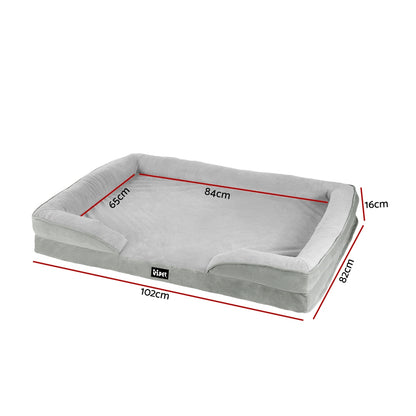 i.Pet Pet Bed Dog Calming Soft Cushion Egg Crate Large Sofa Removable Washable-Pet Care > Dog Supplies > Dog Beds-PEROZ Accessories