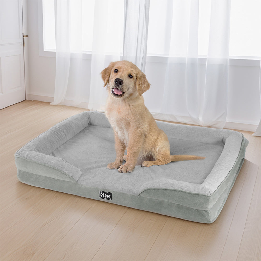 i.Pet Pet Bed Dog Calming Soft Cushion Egg Crate Large Sofa Removable Washable-Pet Care > Dog Supplies > Dog Beds-PEROZ Accessories