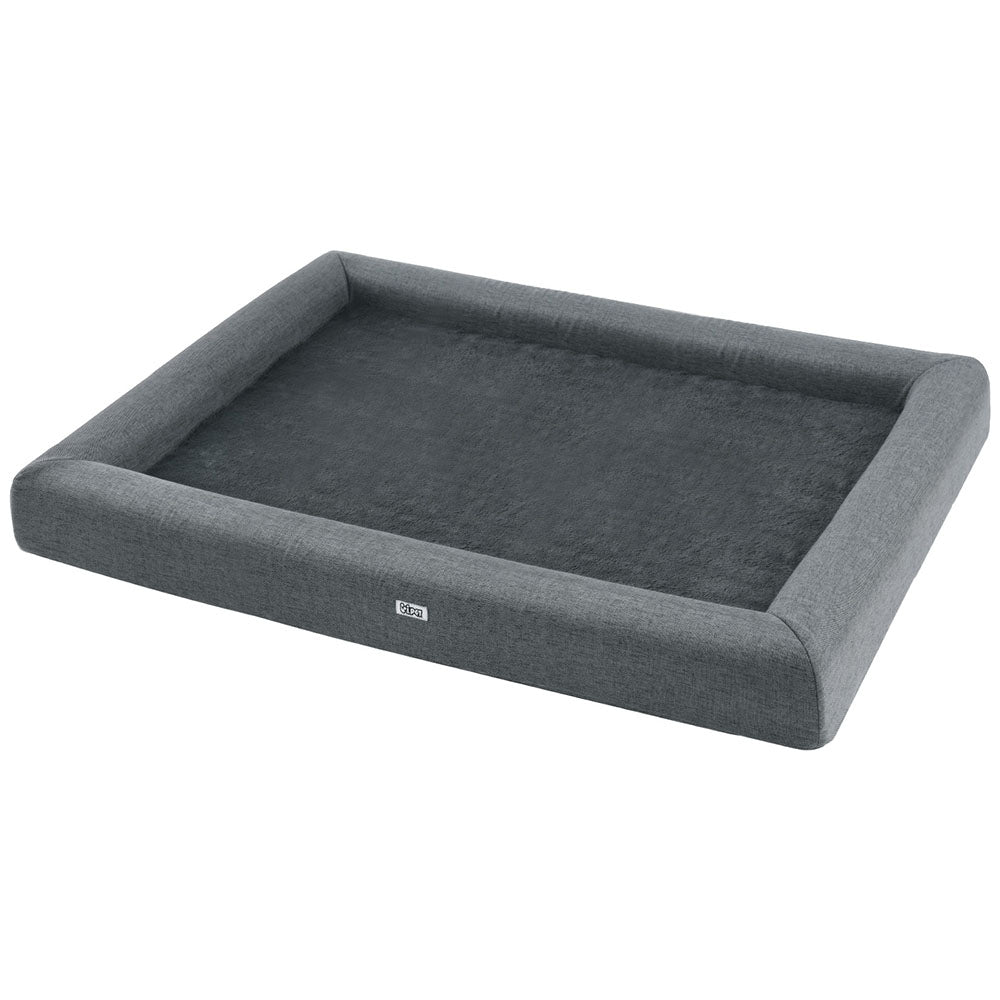 i.Pet Pet Bed Dog Cat Extra Large Calming Soft Sofa Cushion Egg Crate Washable Grey-Pet Care &gt; Dog Supplies &gt; Dog Beds-PEROZ Accessories