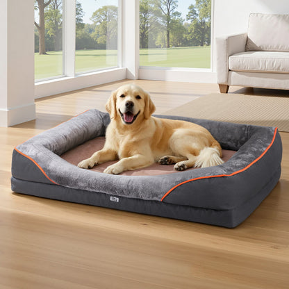 i.Pet Pet Bed Orthopedic Washable Dog Bed Plush Fleece Sofa Cushion Mat-Pet Care > Dog Supplies > Dog Beds-PEROZ Accessories