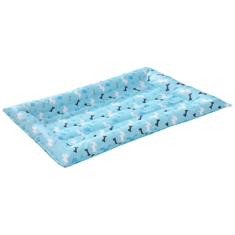 i.Pet Pet Cooling Mat Gel Dog Cat Self-cool Puppy Pad Large Bed Summer Blue-Pet Care &gt; Dog Supplies &gt; Dog Beds-PEROZ Accessories