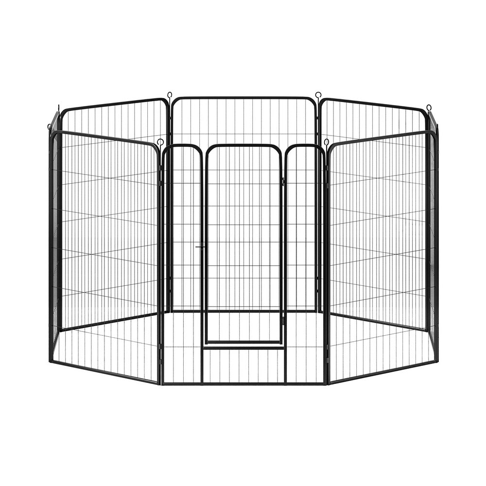 i.Pet Pet Dog Playpen 48" Enclosure 8 Panel Cage Kennel Puppy Fence Play Pen-Pet Care > Dog Supplies > Dog Playpens &amp; Gates-PEROZ Accessories