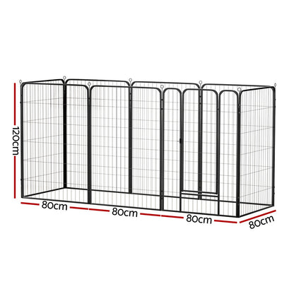 i.Pet Pet Dog Playpen 48" Enclosure 8 Panel Cage Kennel Puppy Fence Play Pen-Pet Care > Dog Supplies > Dog Playpens &amp; Gates-PEROZ Accessories