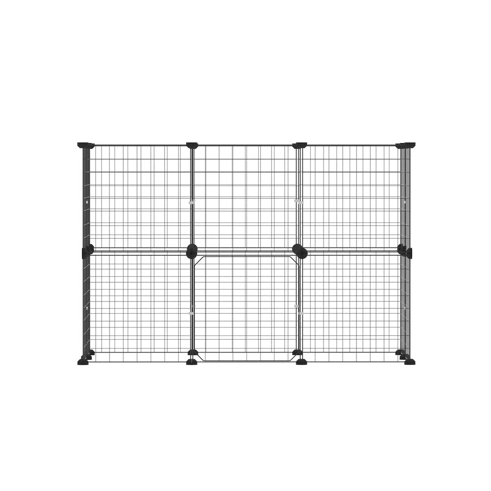 i.Pet Pet Dog Playpen Enclosure Cage 20 Panel Puppy Fence Play Pen Foldable Metal-Pet Care > Dog Supplies > Dog Playpens &amp; Gates-PEROZ Accessories