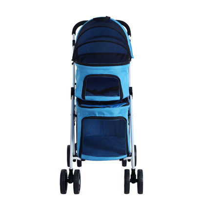 i.Pet Pet Stroller Dog Pram Large Cat Carrier Travel Foldable 4 Wheels Double-Pet Care > Cat Supplies > Cat Carriers &amp; Crates-PEROZ Accessories