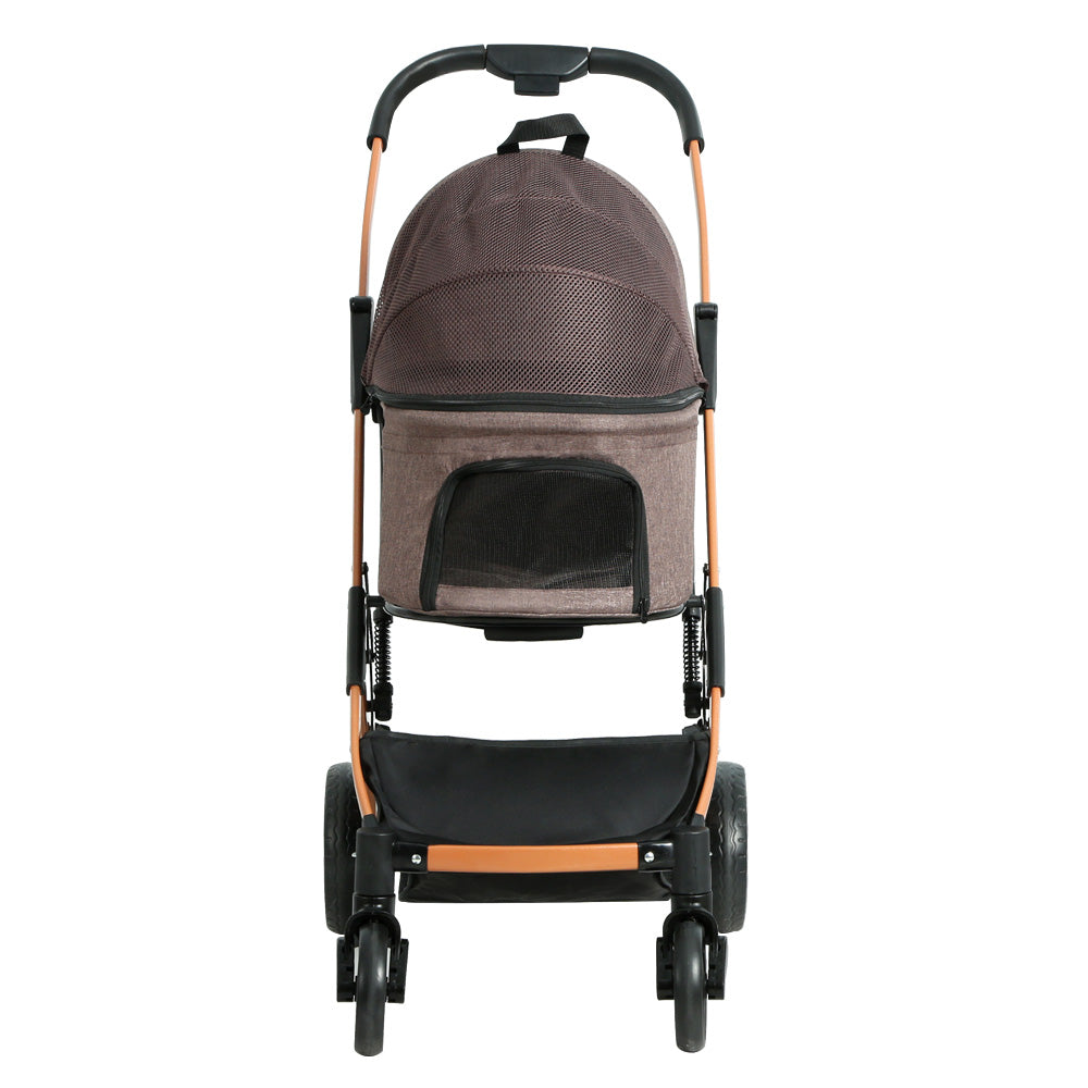 i.Pet Pet Stroller Dog Pram Large Cat Carrier Travel Foldable 4 Wheels Pushchair Double-Pet Care > Cat Supplies > Cat Carriers &amp; Crates-PEROZ Accessories