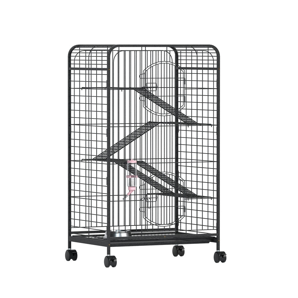 i.Pet Rabbit Cage Indoor Hutch Guinea Pig Bird Ferret Cat Hamster 110cm 4 Level-Pet Care > Coops &amp; Hutches > Small Animal Habitats &amp; Cages-PEROZ Accessories