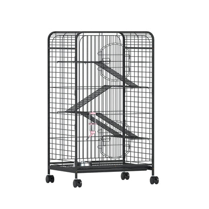 i.Pet Rabbit Cage Indoor Hutch Guinea Pig Bird Ferret Cat Hamster 110cm 4 Level-Pet Care > Coops &amp; Hutches > Small Animal Habitats &amp; Cages-PEROZ Accessories