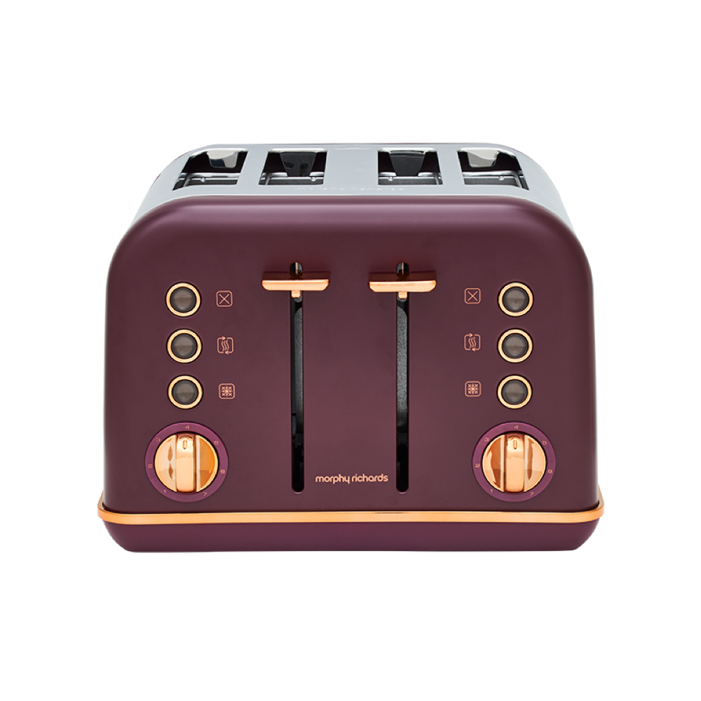 Morphy Richards Accents Rose Gold 4-Slice Toaster-Toasters-PEROZ Accessories