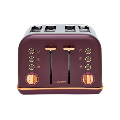 Morphy Richards Accents Rose Gold 4-Slice Toaster-Toasters-PEROZ Accessories