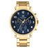 Tommy Hilfiger Ionic Thin Gold Plated 2 Steel Navy Dial Men&