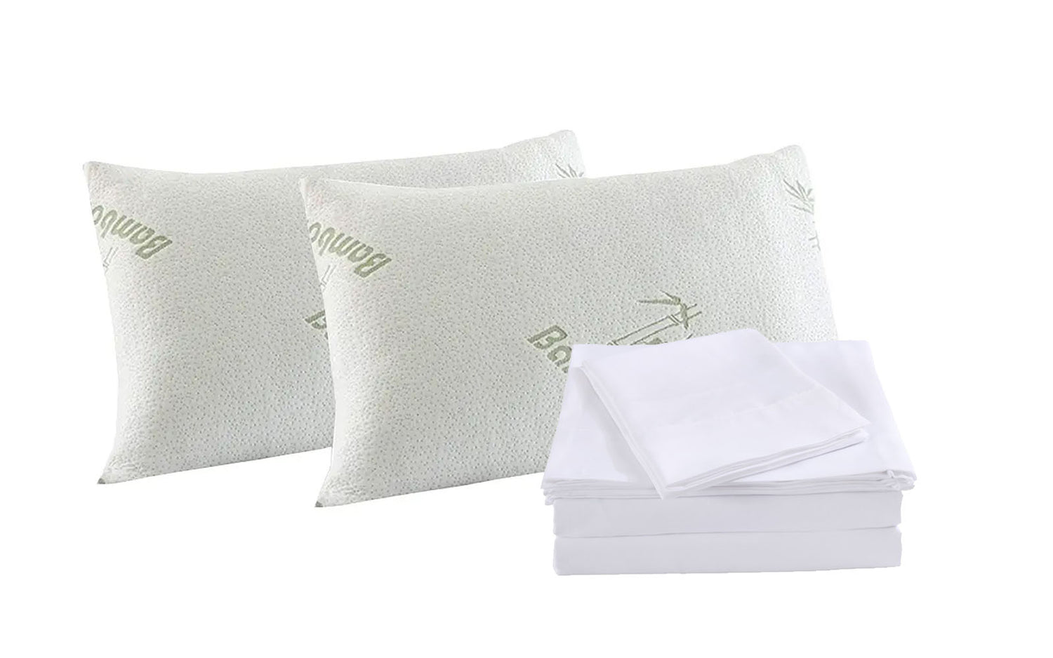 Royal Comfort Bamboo Blend Sheet Set 1000TC and Bamboo Pillows 2 Pack Ultra Soft-Bed Linen-PEROZ Accessories