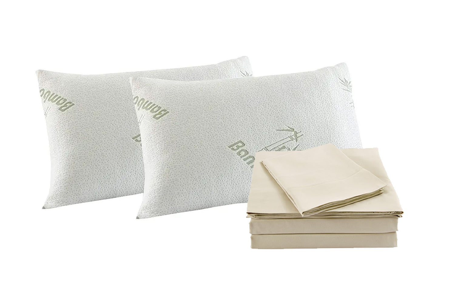 Royal Comfort Bamboo Blend Sheet Set 1000TC and Bamboo Pillows 2 Pack Ultra Soft-Bed Linen-PEROZ Accessories