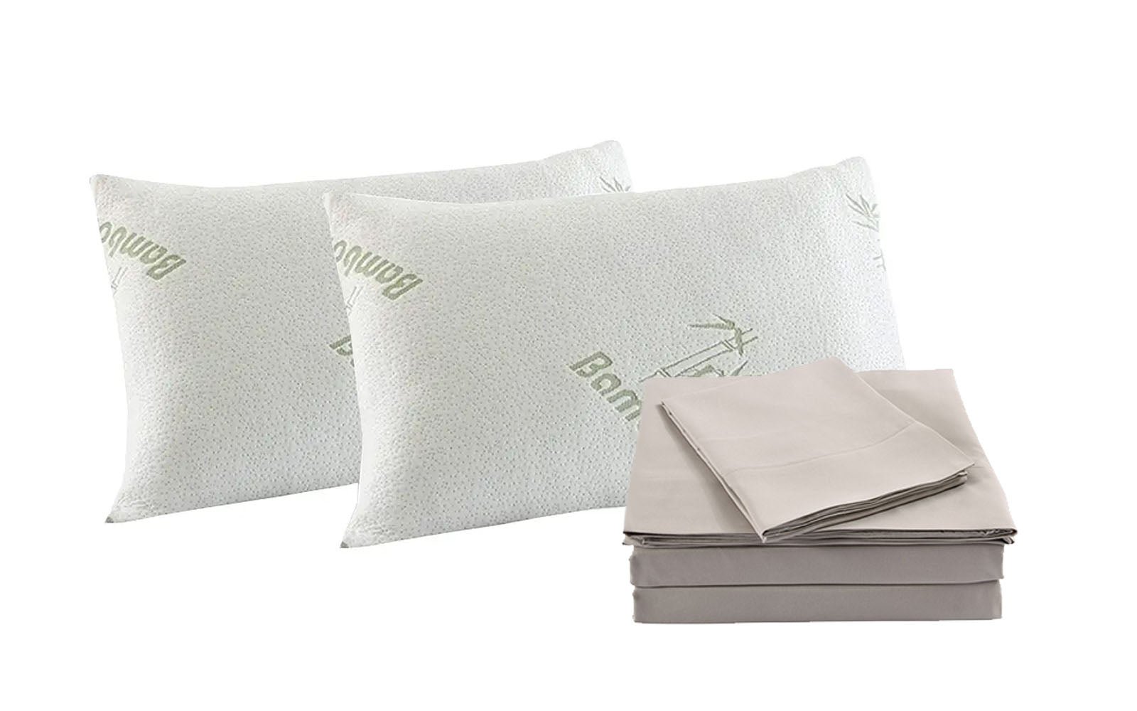 Royal Comfort Bamboo Blend Sheet Set 1000TC and Bamboo Pillows 2 Pack Ultra Soft-Bed Linen-PEROZ Accessories