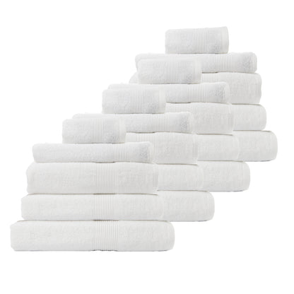 Royal Comfort Cotton Bamboo Towel Bundle Set 450GSM Luxurious Absorbent - 20 pcs-Towels-PEROZ Accessories