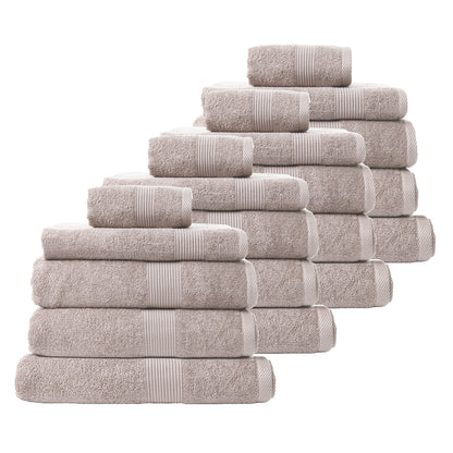 Royal Comfort Cotton Bamboo Towel Bundle Set 450GSM Luxurious Absorbent - 20 pcs-Towels-PEROZ Accessories