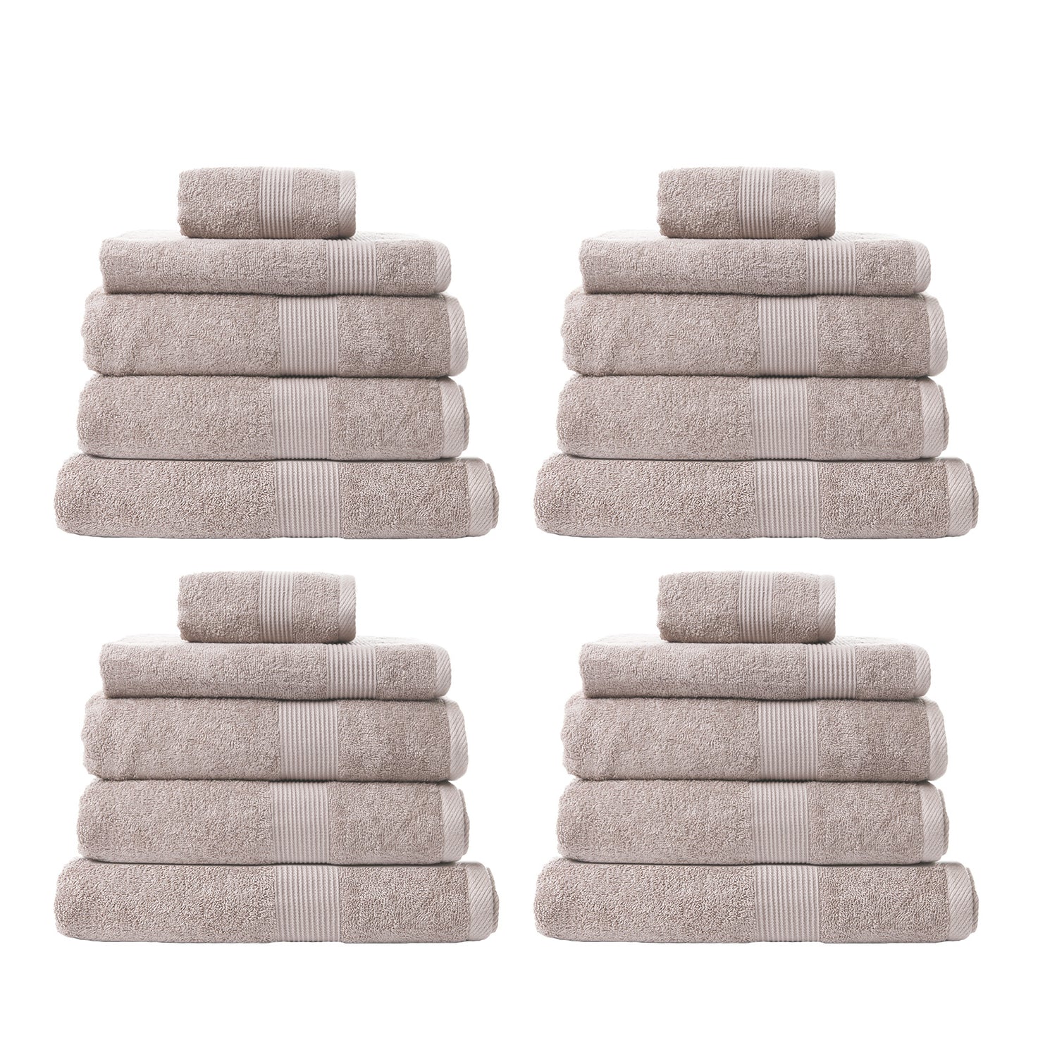 Royal Comfort Cotton Bamboo Towel Bundle Set 450GSM Luxurious Absorbent - 20 pcs-Towels-PEROZ Accessories