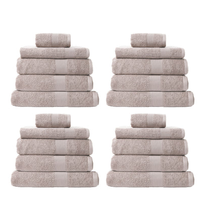 Royal Comfort Cotton Bamboo Towel Bundle Set 450GSM Luxurious Absorbent - 20 pcs-Towels-PEROZ Accessories