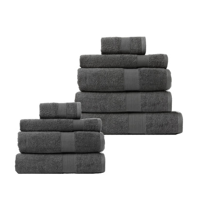 Royal Comfort Cotton Bamboo Towel Bundle Set 450GSM Luxurious Absorbent- 9 pcs-Towels-PEROZ Accessories