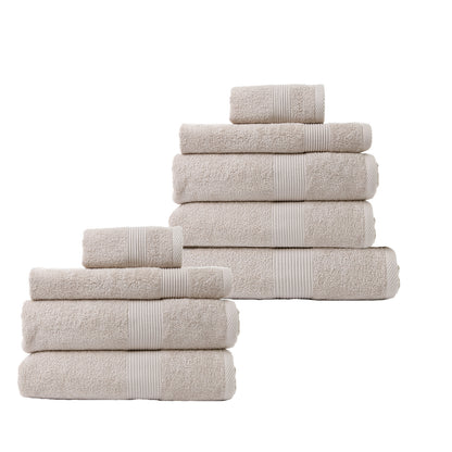 Royal Comfort Cotton Bamboo Towel Bundle Set 450GSM Luxurious Absorbent- 9 pcs-Towels-PEROZ Accessories