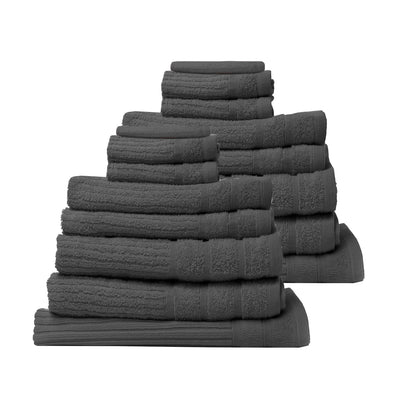Royal Comfort Cotton Eden Towel Set 600GSM Luxurious Absorbent-Towels-PEROZ Accessories