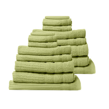 Royal Comfort Cotton Eden Towel Set 600GSM Luxurious Absorbent-Towels-PEROZ Accessories