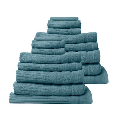 Royal Comfort Cotton Eden Towel Set 600GSM Luxurious Absorbent-Towels-PEROZ Accessories