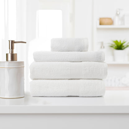PureSpa Diffuser Humidifier And 4 Pack Bamboo Towel Set Bundle-Towels-PEROZ Accessories