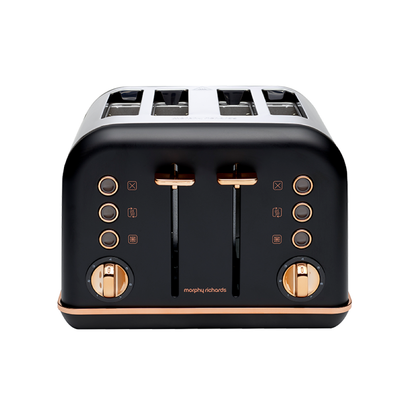 Morphy Richards Accents Rose Gold 4-Slice Toaster-Toasters-PEROZ Accessories