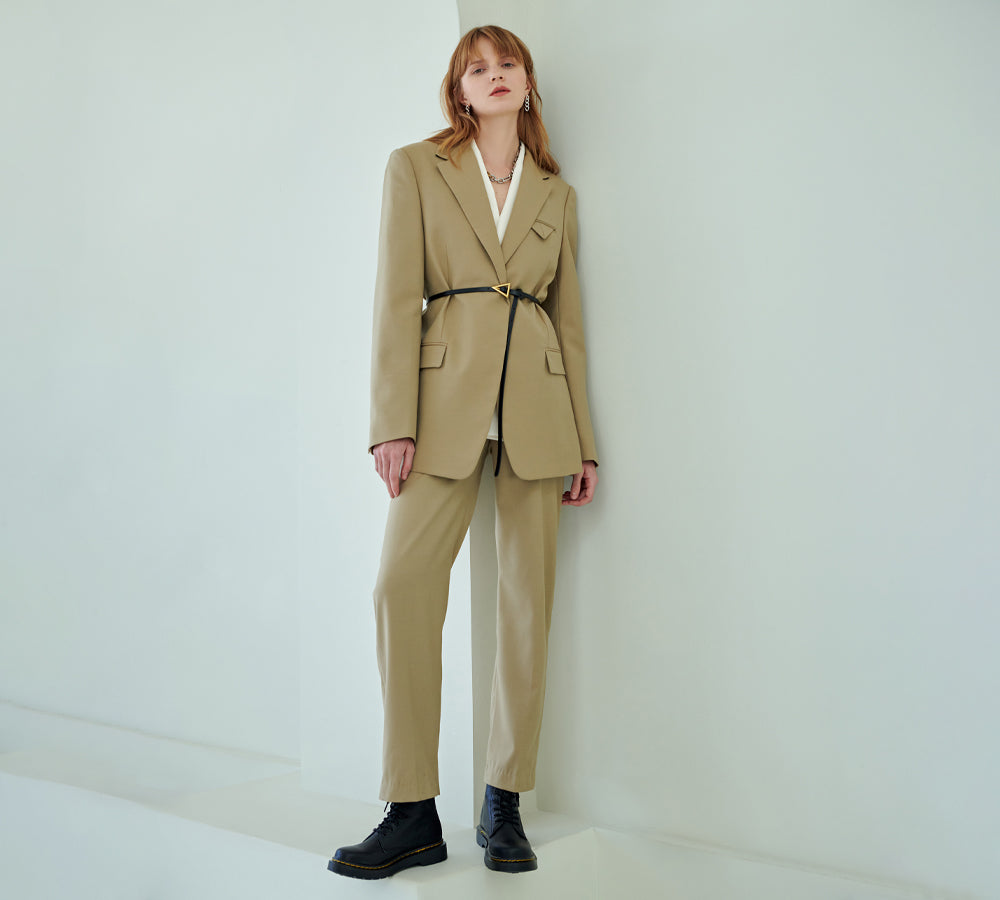 EVERAU® Women Leather Lace Up Black Chunky Boots Simona-PEROZ Accessories