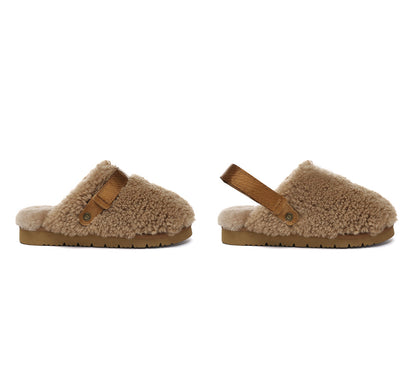 AUSTRALIAN SHEPHERD  UGG Slippers Sheepskin Wool Slingback Nozet