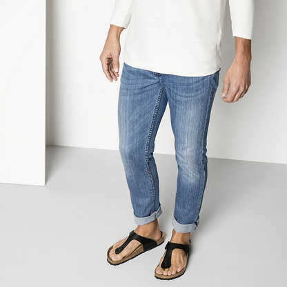 Birkenstock Gizeh Birko-Flor Black Unisex-Fashion-PEROZ Accessories