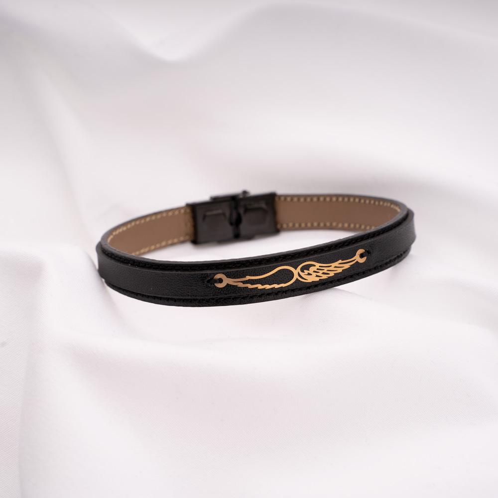 Birdie Black Leather Bracelet 