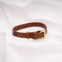 Brown Python Leather Bracelet  | Peroz