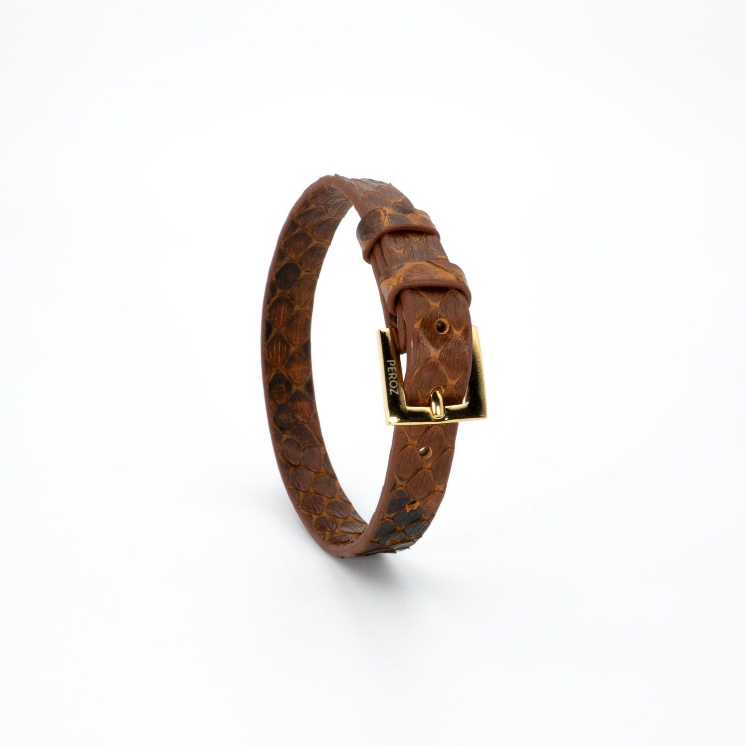 Brown Python Leather Bracelet