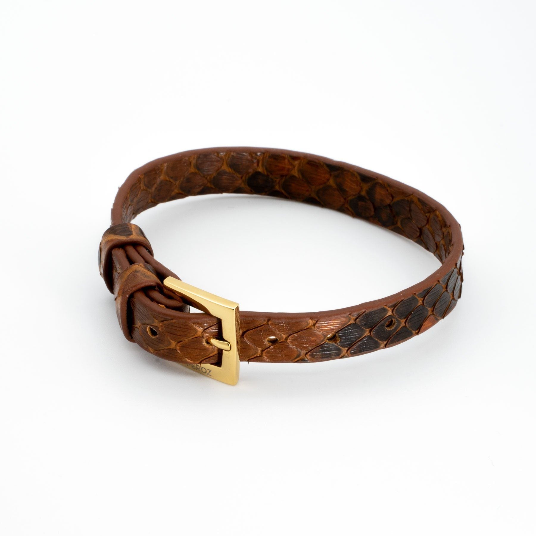 Brown Python Leather Bracelet