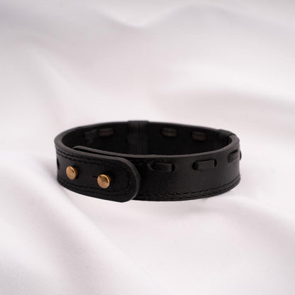 Minerva Leather Bracelet Back