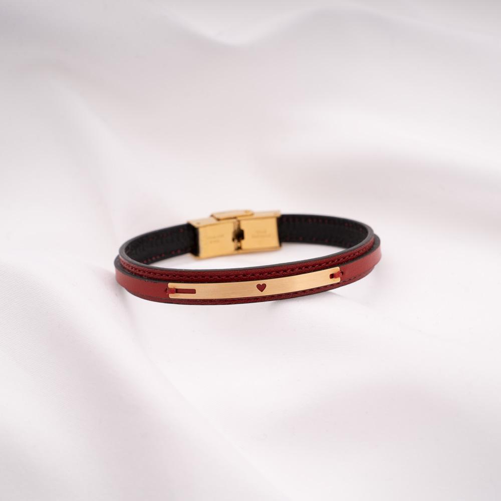 Venus Leather Bracelet - RED