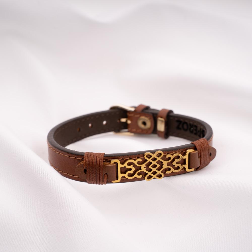 PEROZ | Vita Brown Leather Bracelet 