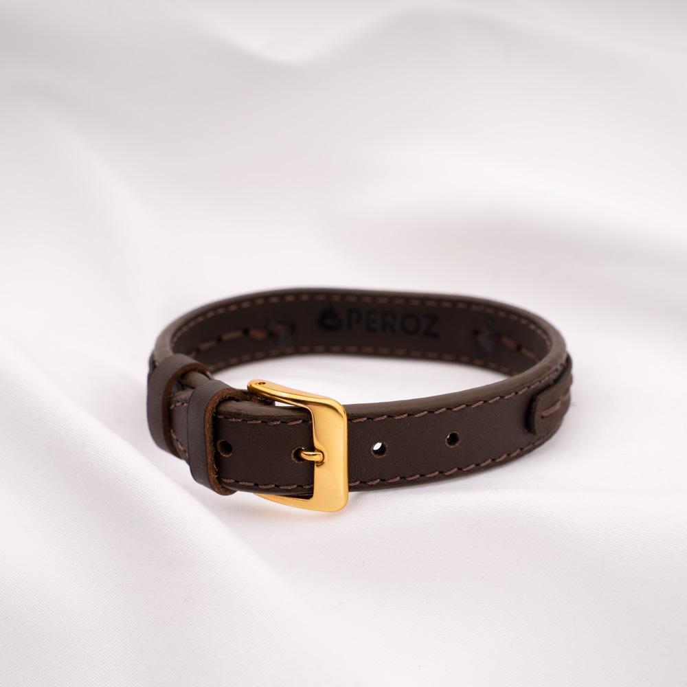 PEROZ Accessories | Vitara Brown Leather Bracelet Back
