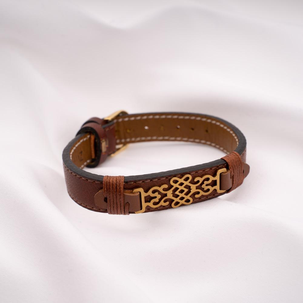Vivan Leather Bracelet with Buckle Closure - PEROZ