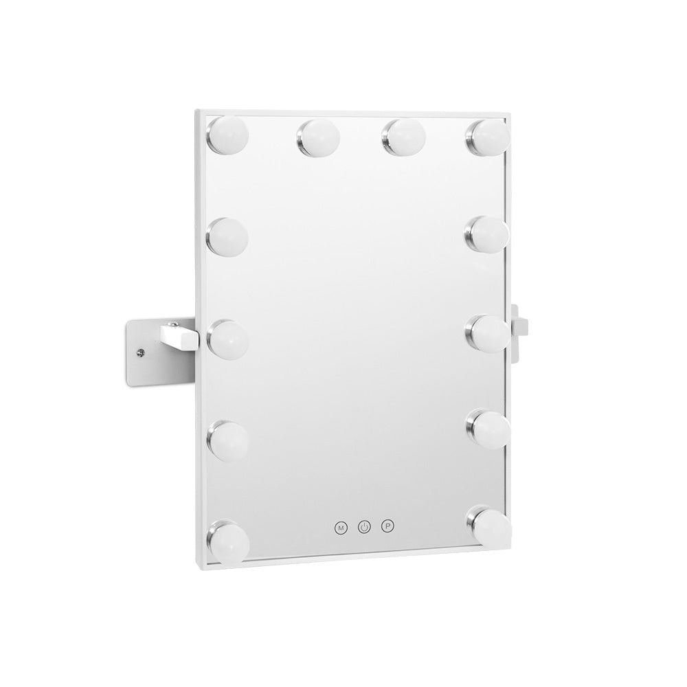 Embellir Hollywood Wall mirror Makeup Mirror With Light Vanity 12 LED Bulbs-Makeup Mirrors-PEROZ Accessories