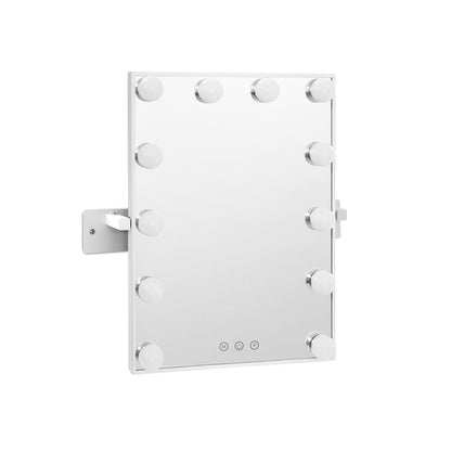 Embellir Hollywood Wall mirror Makeup Mirror With Light Vanity 12 LED Bulbs-Makeup Mirrors-PEROZ Accessories