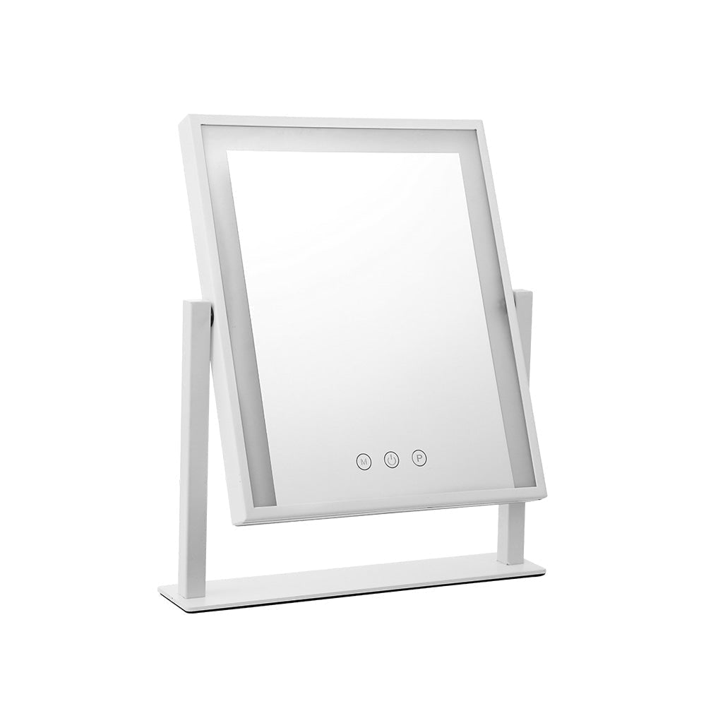 Embellir LED Makeup Mirror Hollywood Standing Mirror Tabletop Vanity White-Makeup Mirrors-PEROZ Accessories
